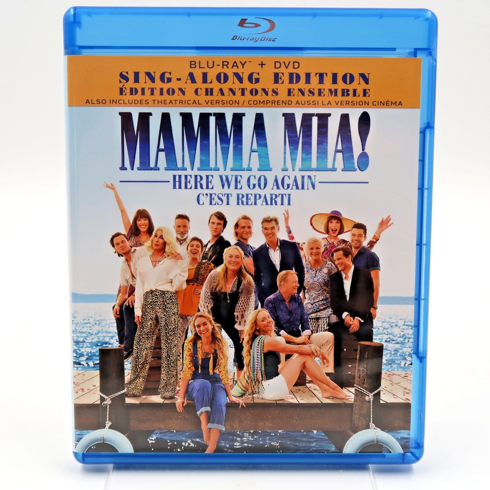Mamma Mia! Here We Go Again Blu-ray DVD Sing-Along Edition 2018 Universal Movie